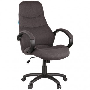 Кресло руководителя HELMI "HL-E27 Wave", ткань/пластик, серый