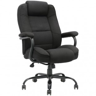 Кресло руководителя HELMI "HL-ES01 Extra Strong", ткань/металл, темно-серый