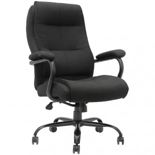 Кресло руководителя HELMI "HL-ES02 Extra Strong", ткань/металл, темно-серый