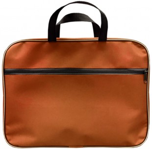Папка-сумка на молнии LAMARK, А4, текстиль, оранжевый