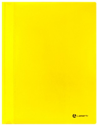 Папка-скоросшиватель LAMARK, А4, 300 мкм, пластик, желтый