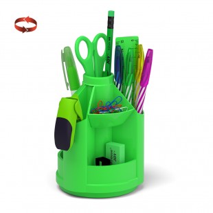 Канцелярский набор ERICH KRAUSE "Mini Desk. Neon Solid", 13 предметов, зеленый
