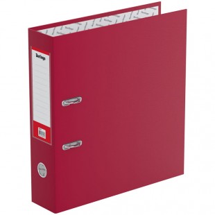 Папка-регистратор BERLINGO "Standard", 70 мм, бумвинил, бордовый