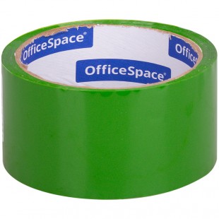 Клейкая лента OFFICE SPACE, 48 мм х 40 м, 45 мкм, пп, зеленый