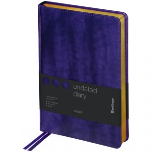 Ежедневник BERLINGO "xGold", А5, 160 листов, кожзам, фиолетовый