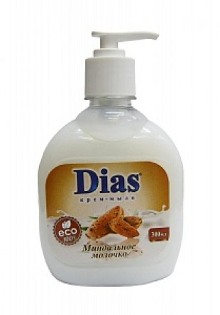 Мыло-крем жидкое DIAS "Миндальное молочко", 300 мл, дозатор