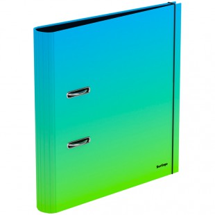Папка-регистратор BERLINGO "Radiance", 50 мм, ламинация, гардиент голубой/зеленый