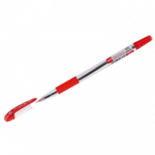 Ручка шариковая CELLO "Pronto", грип, узел 0,7 мм, красный