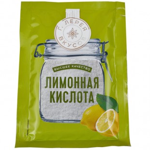 Лимонная кислота ГАЛЕРЕЯ ВКУСОВ, 50 г, пакет