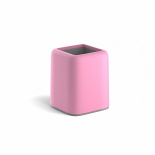 Подставка-стакан ERICH KRAUSE "Forte. Pastel", пластик, пастель розовая