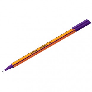 Ручка капиллярная трехгранная BERLINGO "Rapido", узел 0,4 мм, фиолетовый