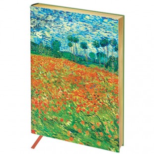 Ежедневник GREENWICH LINE "Vision. Van Gogh. Poppy field", B6, 136 листов, кожзам, дизайн