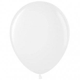 Шары воздушные MESHU, 12" (30 см), белый, комплект 50 штук