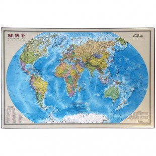 Настольное покрытие OFFICE SPACE "Карта мира", 38х59см
