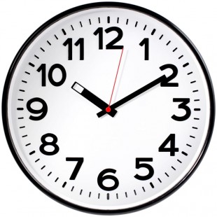 Часы настенные TROYKA, 30х30 см, белый/черный