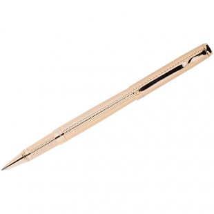 Ручка-роллер подарочная DELUCCI "Celeste Gold", узел 0,6 мм, медь, золото/синий