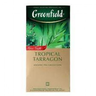 Чай зеленый GREENFIELD "Tropical Tarragon", 25 пакетов, коробка