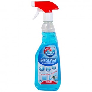 Средство для стекол ВЫГОДНАЯ УБОРКА, 500 мл, триггер