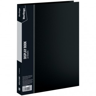 Папка 40 вкладышей BERLINGO "Standard", 21 мм, 600 мкм, черный