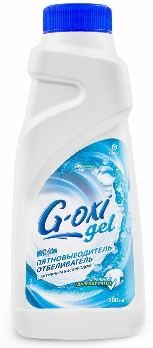 Отбеливатель GRASS "G-oxi gel white", 500 мл, флакон