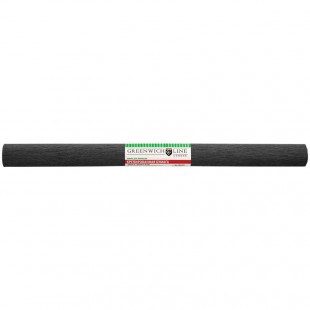 Бумага крепированная GREENWICH LINE, 50х250 см, 32 г/м2, черный