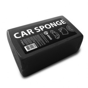 Губка автомобильная GRASS "Car Sponge", 190х110х55 мм, поролон, черный