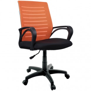 Кресло офисное HELMI "HL-M16 R Vivid", сетка/пластик, оранжевый