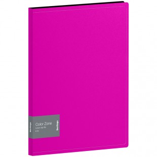 Папка с прижимом BERLINGO "Color Zone", 17 мм, 1000 мкм, розовая