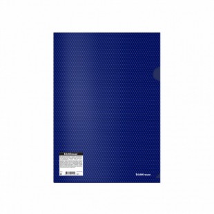 Папка-уголок ERICH KRAUSE "Diamond Total Blue", А4,  310х220 мм, пластик, синий