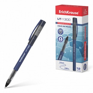 Ручка-роллер ERICH KRAUSE "UT-1300", пулевидный узел 0,7 мм, пластик, синий