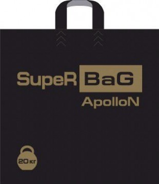 Пакет с петлями ГРОСС "Аполлон", 45х45 см, 90 мкм, пвд, черный
