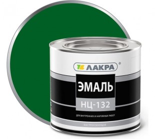 Эмаль алкидная ЛАКРА "НЦ-132", 1,7 кг, зеленый