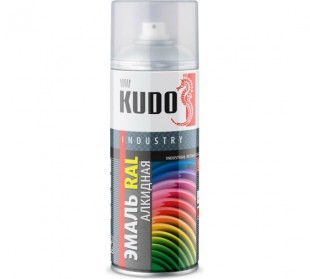 Эмаль акрилатная KUDO "RAL 9003/KU-09003", 360 г, аэрозоль, белый глянец
