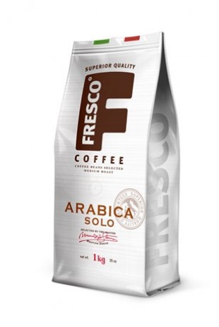 Кофе в зернах FRESCO ARABICA "Solo", 1 кг, вакуумный пакет