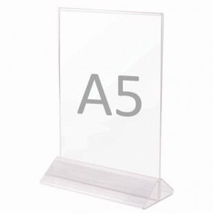 Тейбл-тент (Подставка для рекламы) STAFF, А4, двусторонний, вертикальный