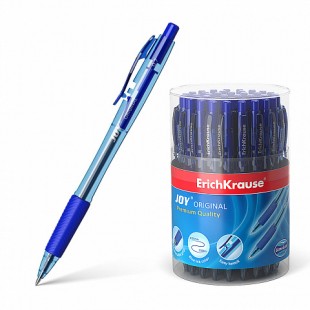 Ручка шариковая автоматическая ERICH KRAUSE "JOY Original", узел 0,7 мм, синий