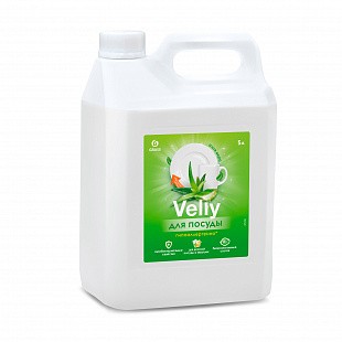 Средство для мытья посуды GRASS "Velly Sensitive Алоэ Вера", 5 л, канистра