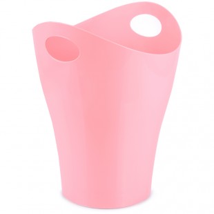 Корзина для бумаг СТАММ "Pastel", 8 л, пластик, розовый