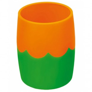 Подставка-органайзер СТАММ (стакан для ручек), зелено-оранжевый