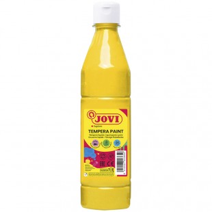 Гуашь JOVI "С повышенным содержанием пигмента", 500 мл, бутылка, желтый