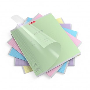 Тетрадь в обложке ERICH KRAUSE "Классика CoverPrо", А5, 12 л, клетка, мелованная бумага, ассорти