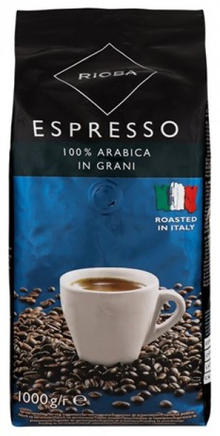 Кофе зерновой RIOBA "Espresso", 1 кг, пакет