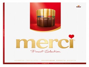 Конфеты шоколадные MERCI "Ассорти", 675 г, коробка