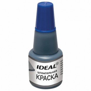 Штемпельная краска TRODAT "Ideal", 24 мл, водная основа, синий