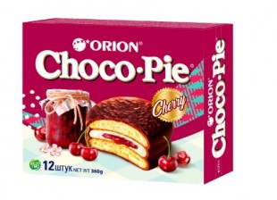 Пирожные ORION "Choco Pie Cherry", 360 г, коробка