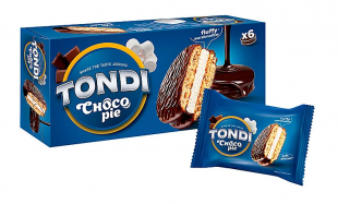 Пирожные TONDI "Choco Pie", 180 г, коробка