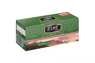 Чай зеленый с жасмином ETRE "Jasmine", 50 г, 25 пакетиков, коробка