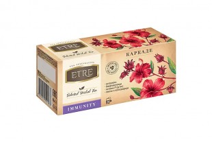 Чайный напиток каркаде ETRE "Immunity", 37 г, 24 пакетика, коробка