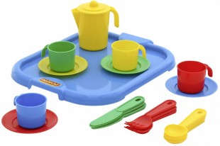 Набор детской посуды ПОЛЕСЬЕ "Анюта", на 3 персоны, 31х26 см, пластик