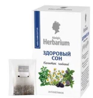 Чайный напиток HERBARIUM "Здоровый сон", 20 пакетиков, коробка